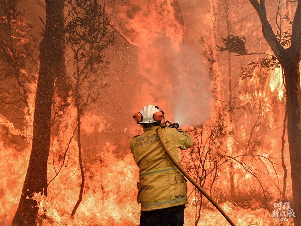 去年底，澳大利亚森林大火延烧了4个多月。据澳大利亚气象局表示，当地温室气体排放导致气候将继续变暖，野火季节延长。